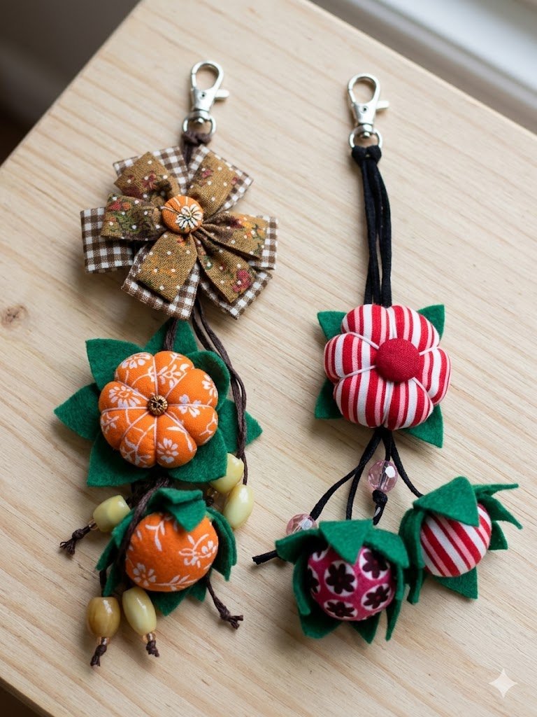 Protagonismo no Artesanato Chaveiro Fuxico